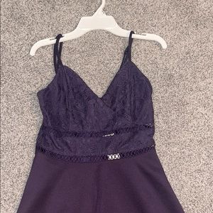 Francesca’s purple lace dress